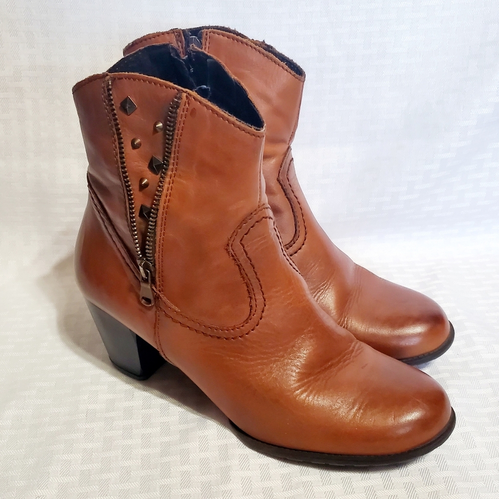 Napa Flex By David Tate Brown Women Ankle Boots Size 40.